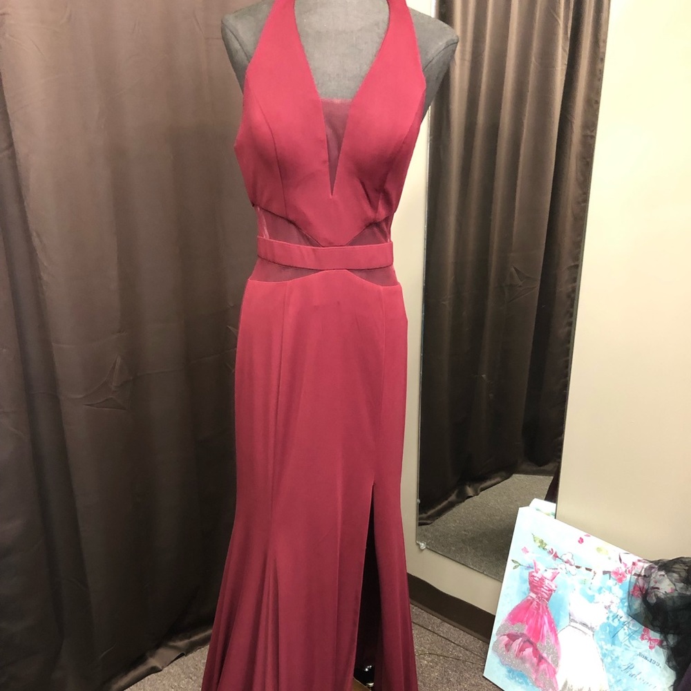 Maroon Formal Gown by STARBOX Size Medium